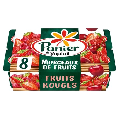 Panier de Yoplait standard fruits rouges 8x125g