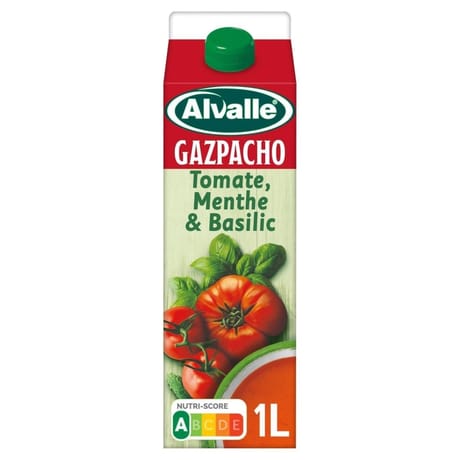 Alvalle gazpacho tomate menthe & basilic brique 1l
