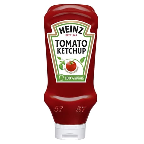 Heinz tomato ketchup top down 910g