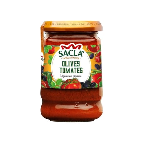 Sacla pastugo olive et tomate 190g