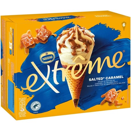 Extrême 6 cônes caramel salé 426g