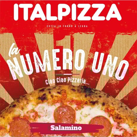 Italpizza numero uno salamino 410g