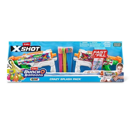 Water Fast-Fill Skins Hyper load 2pk and 100 Crazy Bunch O Balloons