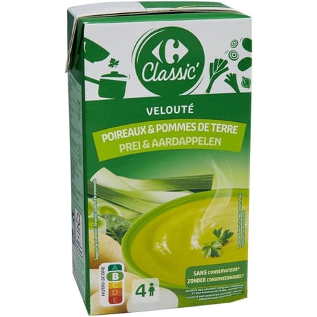 Carrefour classic' veloute aux poireaux et pommes de terre 1L