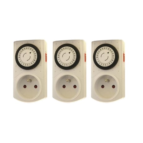 Chacon set de 3 programmateurs mécaniques