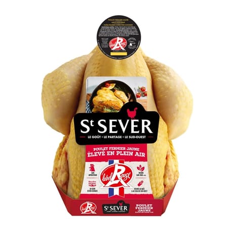Saint sever poulet fermier jaune label rouge