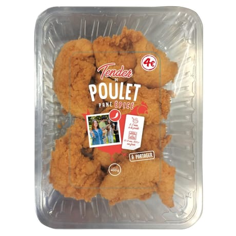 Tenders de poulet pané épicé 400g