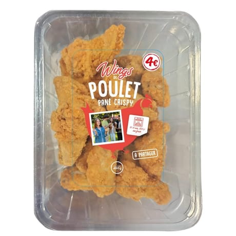 Wings de poulet pané 450g