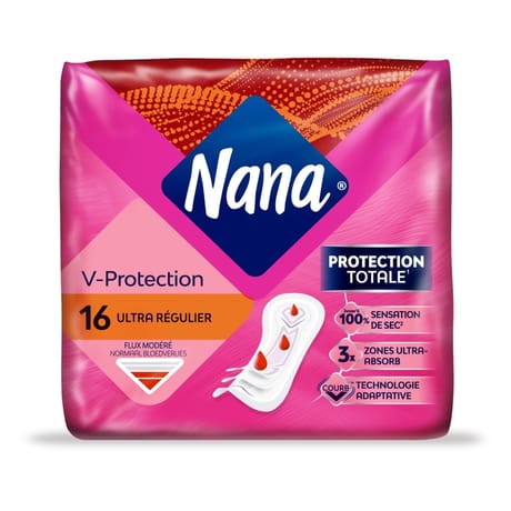 Nana ultra regulier serviettes bio x16