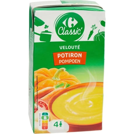 Carrefour classic' soupe velouté potiron - 1l