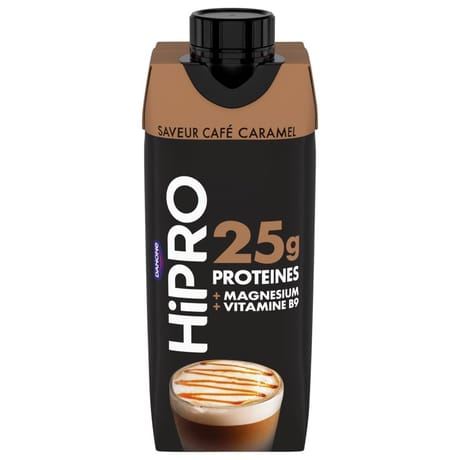 Hipro yaourt à boire uht saveur café caramel 345g