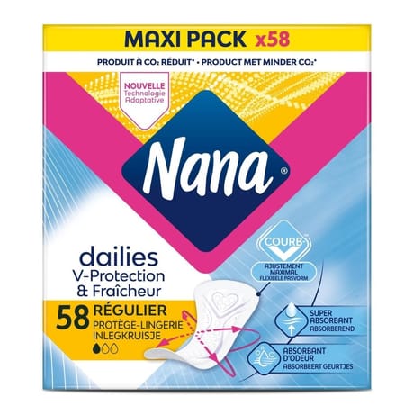 Nana  protège lingerie regulier maxipack x58