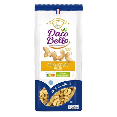 Noix de cajou grillées non salées 225g
