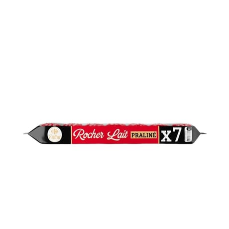 Carrefour extra chocolat rocher lait praliné x7 245g