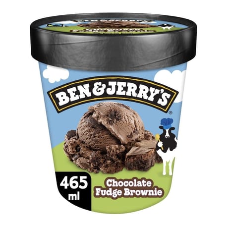 Ben & jerry's pot glace chocolat fudge brownie 465ml 408g