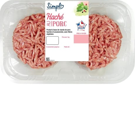 Haché de porc x2 220g Simpl'