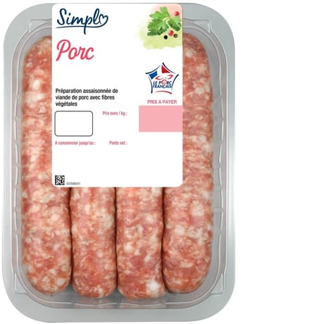 Sticks au porc x4 500g Simpl'