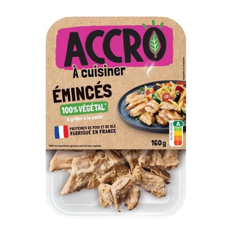 Accro émincés 100% végétal frais 160g