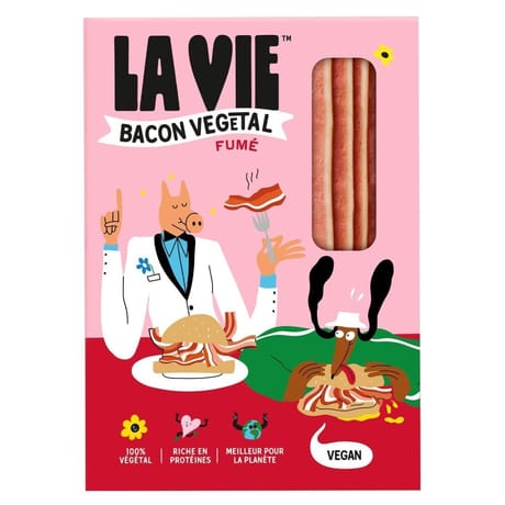 La vie bacon végétal fumé 120g