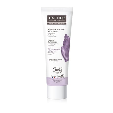 Cattier Masque argile violette bio 100ml