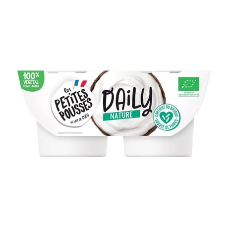 Les petites pousses brassés allégés daily coco nature bio 2x100g