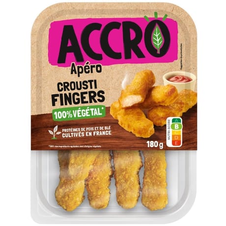 Accro crousti fingers 100% végétal 180g