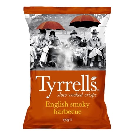 Tyrrell's chips de pomme de terre smoky barbecue 150g
