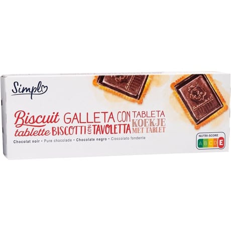 Simpl biscuit tablette chocolat noir 150g