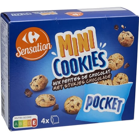 Carrefour sensation cookies pépites de chocolat 160g