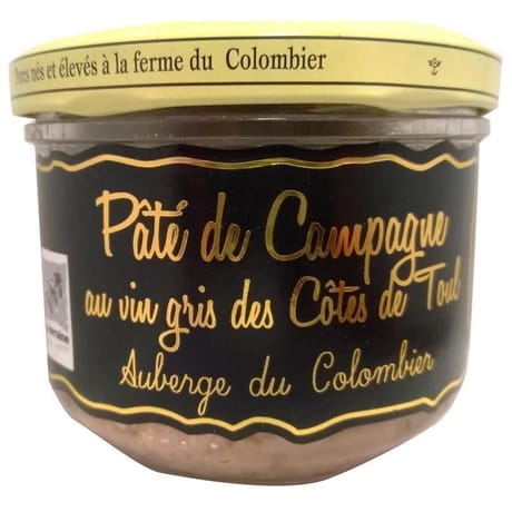 Saveurs du colombier paté de campagne au vin gris de toul 200g