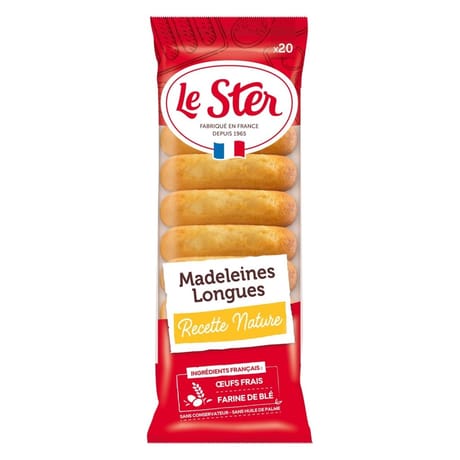 Le ster Madeleines longues nature x20 250g