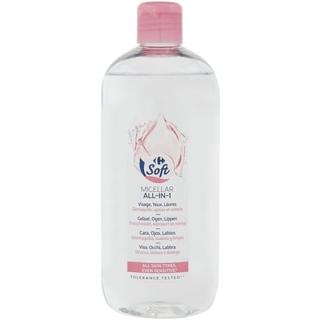 Carrefour soft eau micellaire tout en 1 500ml