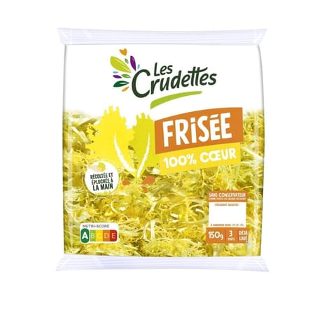 Les crudettes coeur frisée 100% coeur 150g
