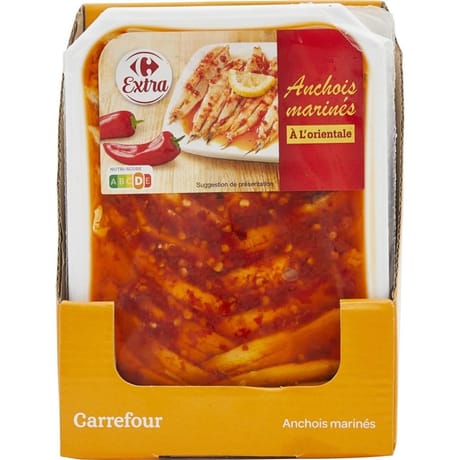 Carrefour extra anchois marinés à l'orientale 115g