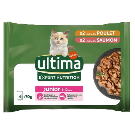 Ultima expert nutrition chat junior 4x70g - 280g