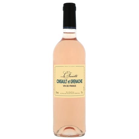 Cinsault et Grenache vin rosé La Francette 75cl