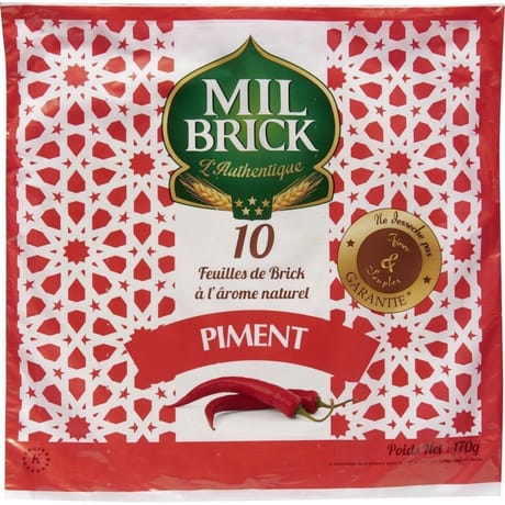 Mil Brick 10 feuilles de brick piment 170g