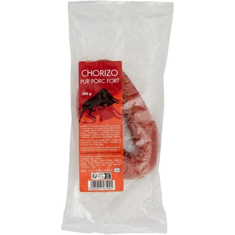 Chorizo pur porc fort 200g