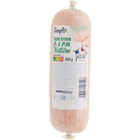 Simpl saucisson à l'ail nature 400g