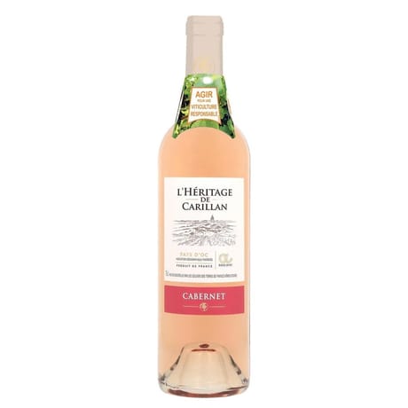 L'héritage de Carillan Cabernet vin rosé IGP 75cl