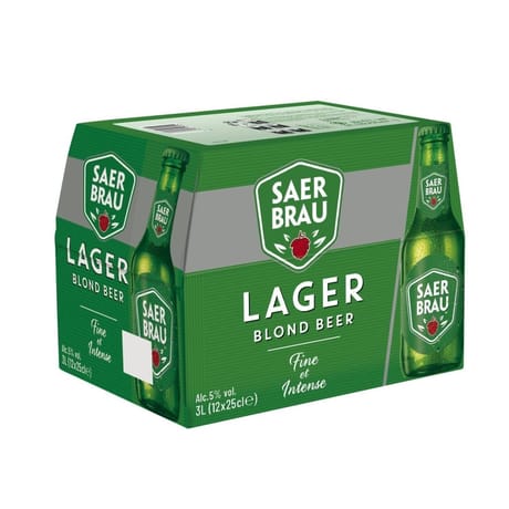 Saer Brau Lager bière blonde 12x25cl
