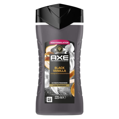 Axe gel douche homme black vanilla parfum prestige 225ml