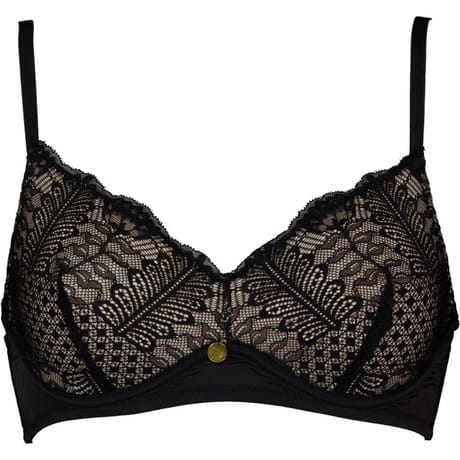 Soutien-gorge armature ligne Boa NOIR 110D