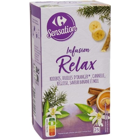 Carrefour sensation infusion relax 25 sachets - 42.5g