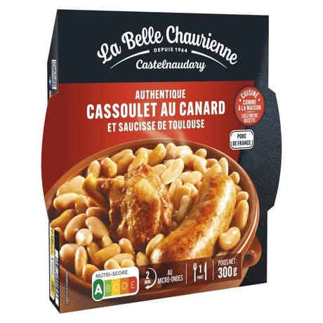 La belle chaurienne cassoulet au canard et saucisse de toulouse 300g