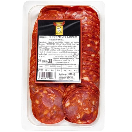 Chorizo doux 500g