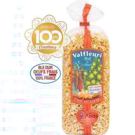 Valfleuri pâtes d'alsace noël en alsace 500g