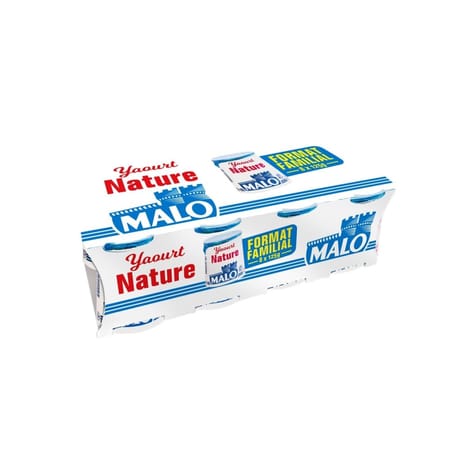 Malo yaourt pot carton nature 8x125g