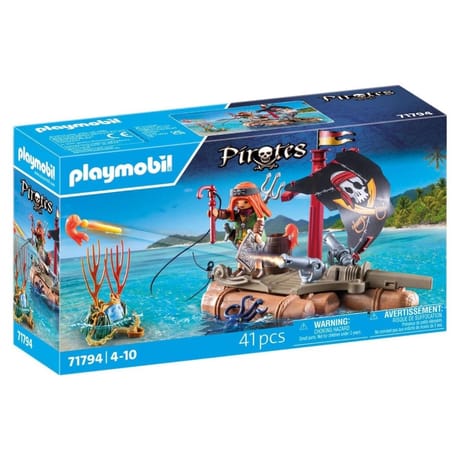 71794 Pirate avec radeau flottant et trésor