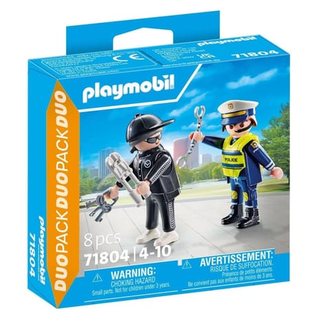 71804 Policier et bandit avec accessoires
